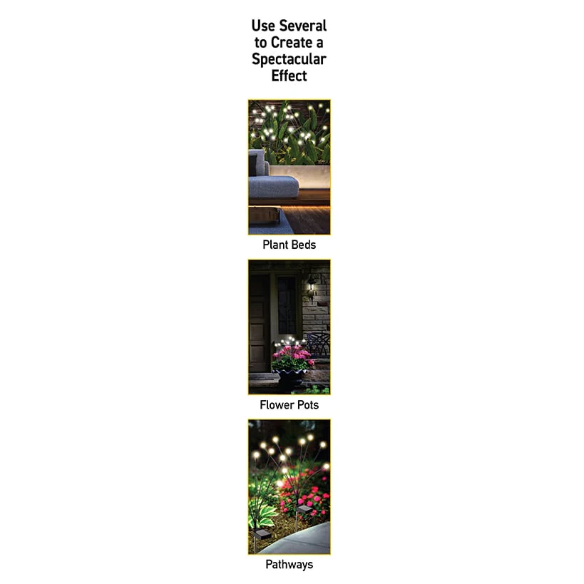 Sensor Brite® Solar Powered Adjustable Garden Firefly Lights-Set Of 2 - Image 8