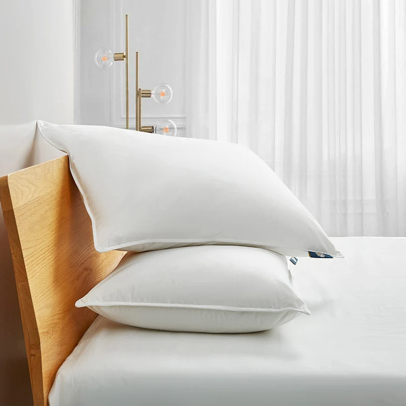 Serta White Goose Feather and Down Fiber Pillows 2-Pk. - Image 4