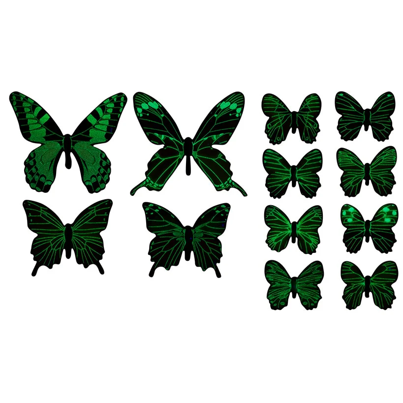 Set of 24 Glow-in-the-Dark Butterflies-Magical Wall Decorations - Image 2