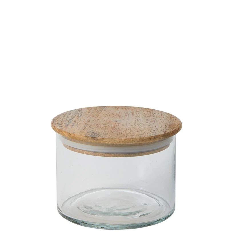 Set of 3 Canisters with Wood Lids - Image 2