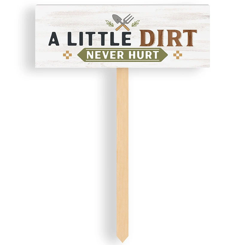 Set of 3 Fun Garden Signs with Sayings for Planters and Beds - Image 2