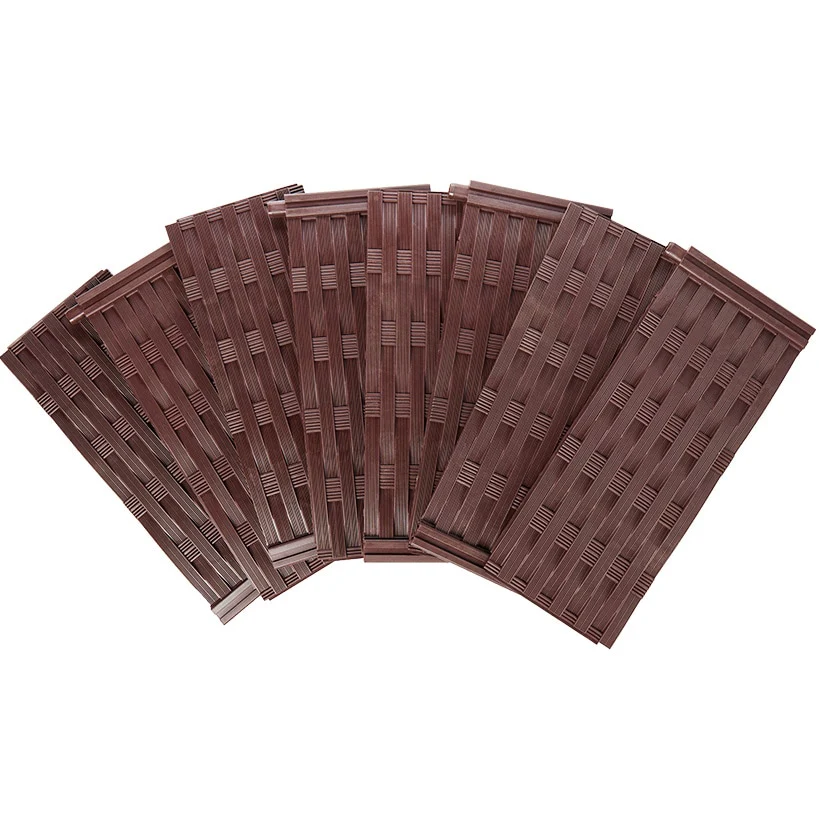 Set of 8 Adjustable Raised Garden Bed Panels with Weaved Design - Image 2