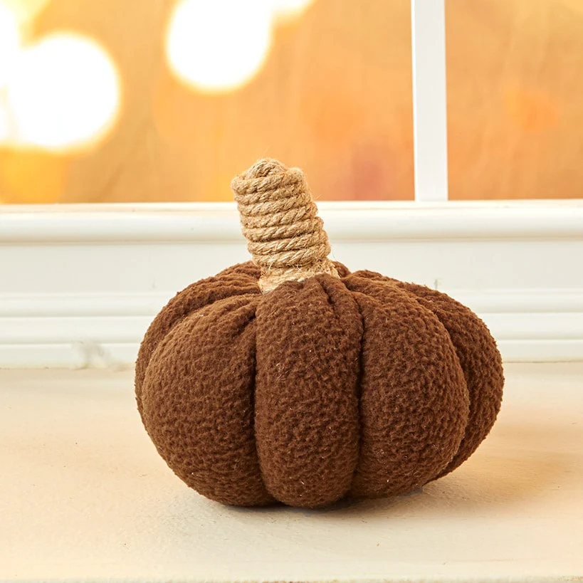 Sherpa Pumpkin-Shaped Accent Pillow - Image 2