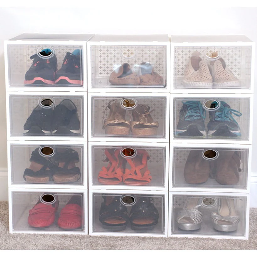 Shoe Butler™ Stackable Shoe Storage - Set of 4 for Protection, Organization - Image 7