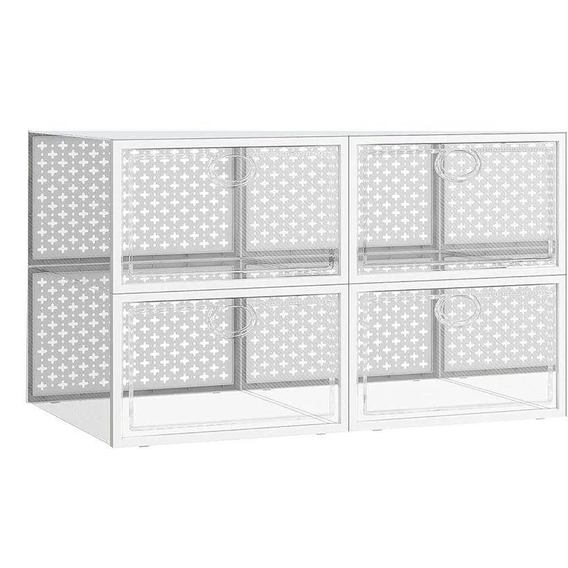 Shoe Butler™ Stackable Shoe Storage - Set of 4 for Protection, Organization - Image 8