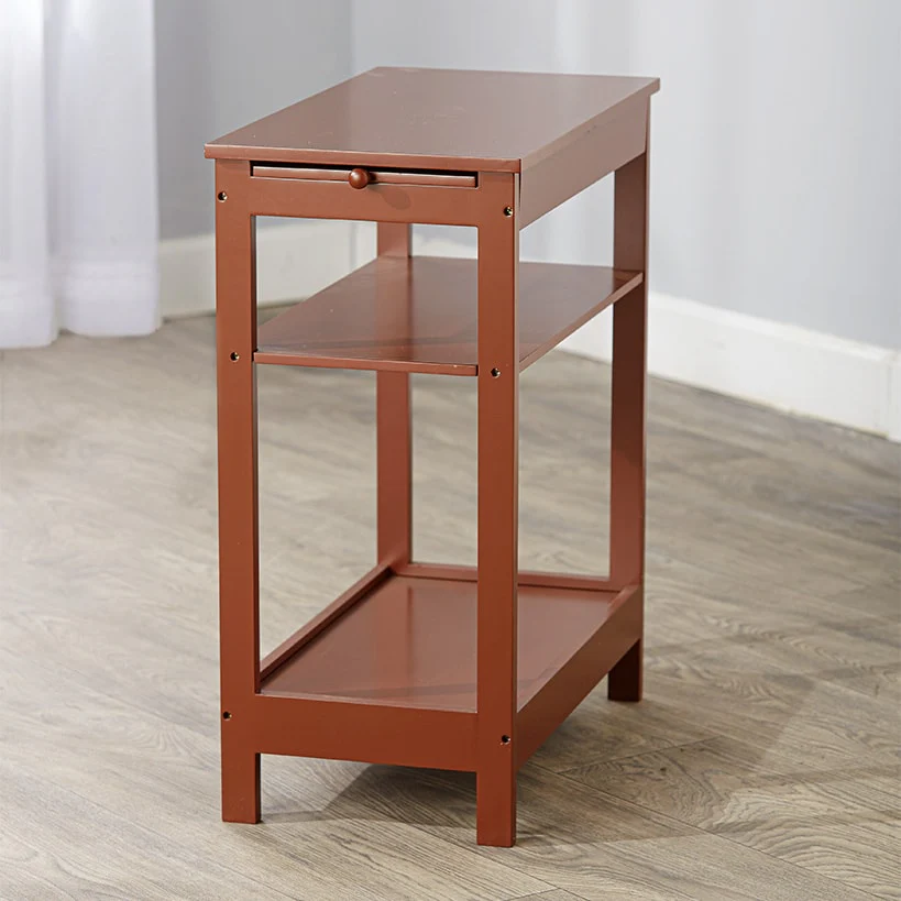 Side Table with Extension Shelf - Image 12