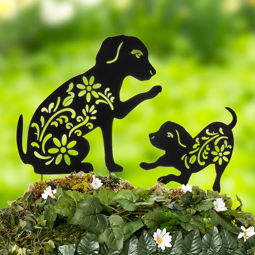Silhouette Animal Stake Cat or Dog - Image 2
