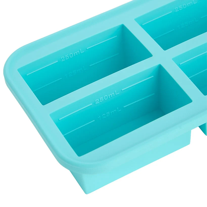 Silicone Food Freezer Tray with Lid - 4 Cups - Image 2