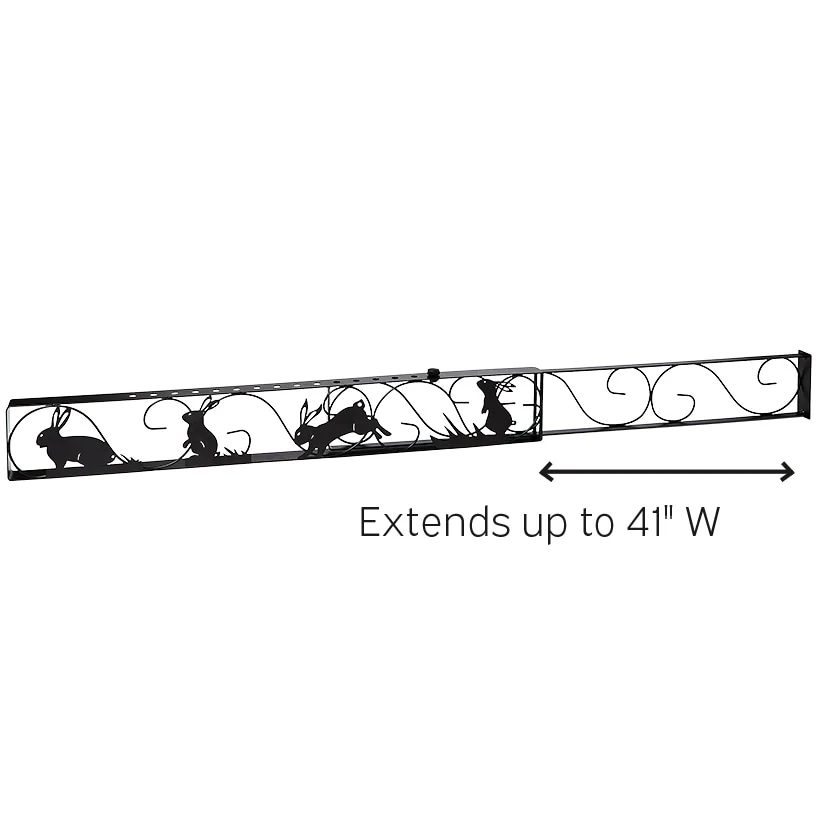 Sliding Door Lock with Decorative Bunny Design Expands 26" to 41" - Image 3