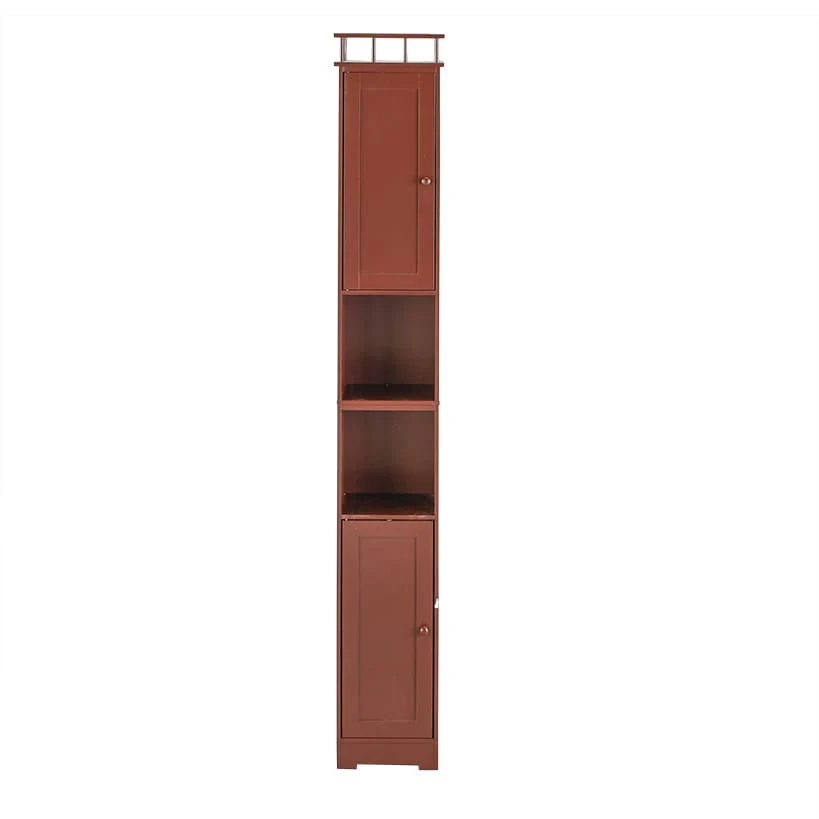 Slim Bathroom Freestanding Storage Cabinet with Shelves and Cupboards - Image 10