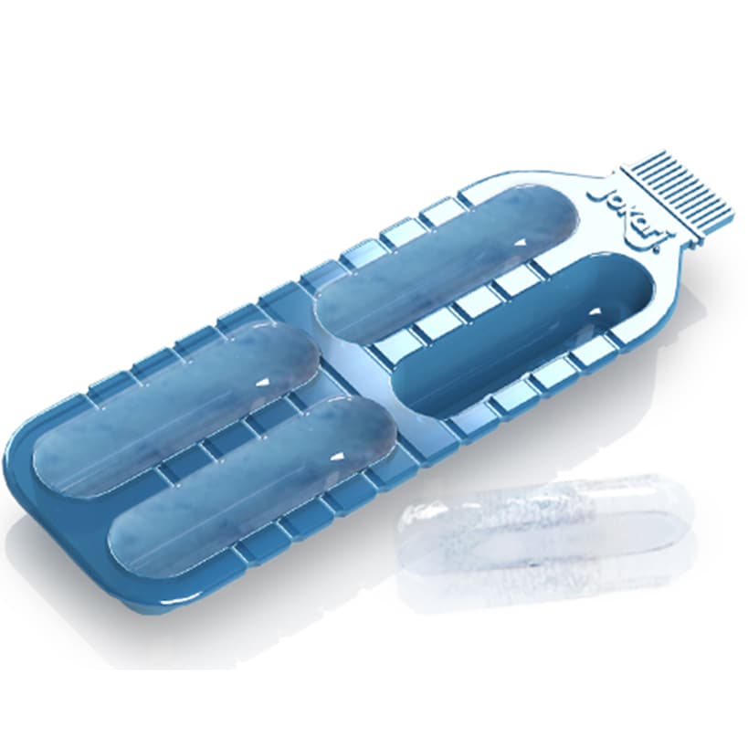 Slim Ice Tray Cube Maker For Bottled Drinks Set of 2 - Image 2