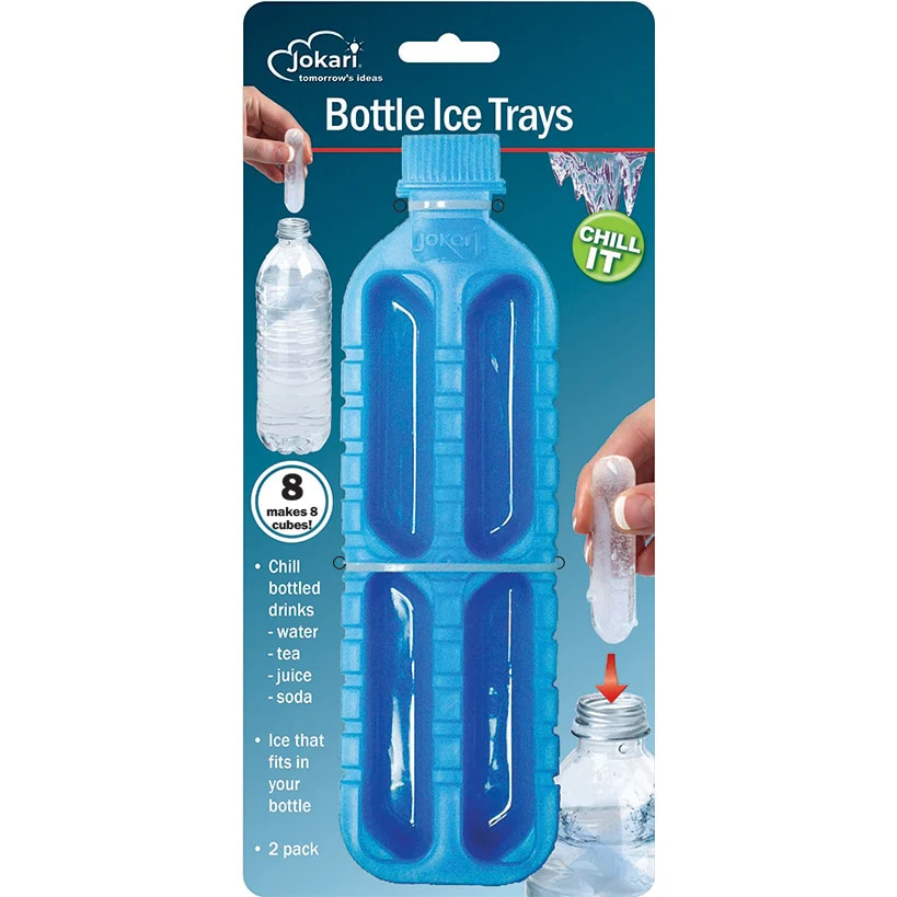 Slim Ice Tray Cube Maker For Bottled Drinks Set of 2 - Image 3