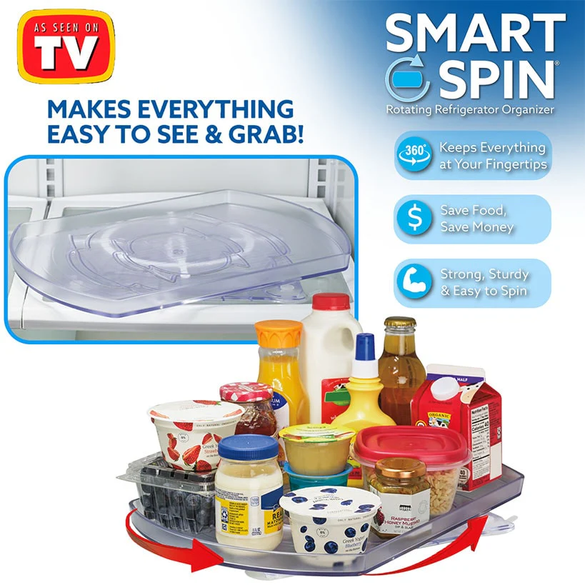 Smart Spin® - Rotating Refrigerator Organizer - Image 2