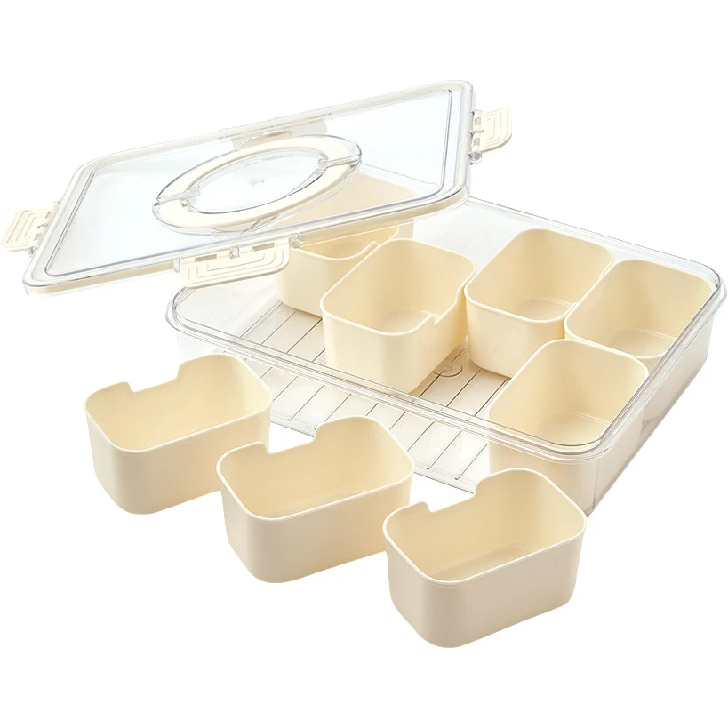 Snackle Box Divided Serving Tray with Lid - Image 5