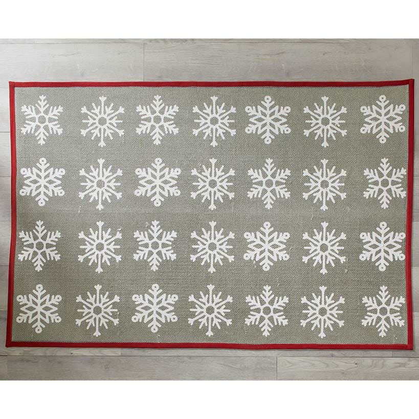 Snowflake Pattern Area Rug - Image 2