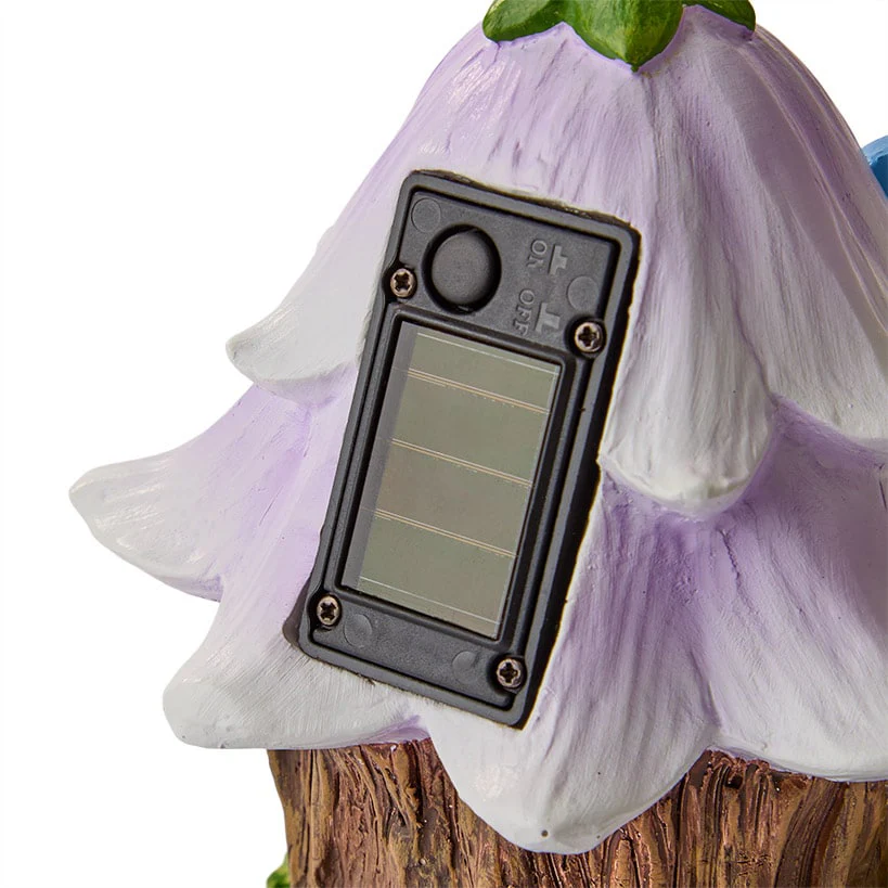 Solar Fairy Resin Outdoor Garden House - Image 2