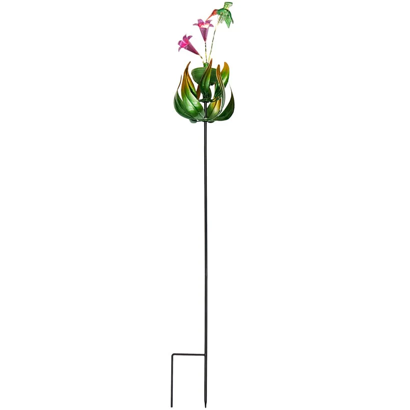 Solar Flower and Butterfly Garden Stake - Image 2