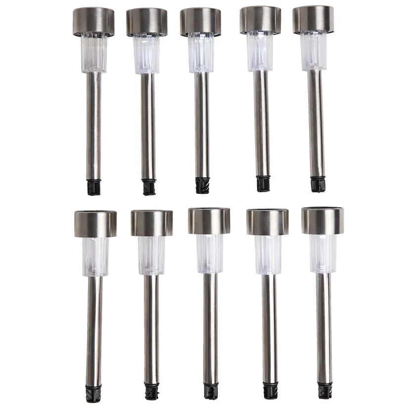 Solar Garden Stake Lights Cool White LED-Set of 10 - Image 3