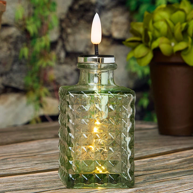 Solar LED Bitters Glass Aux Candle Light - Image 3