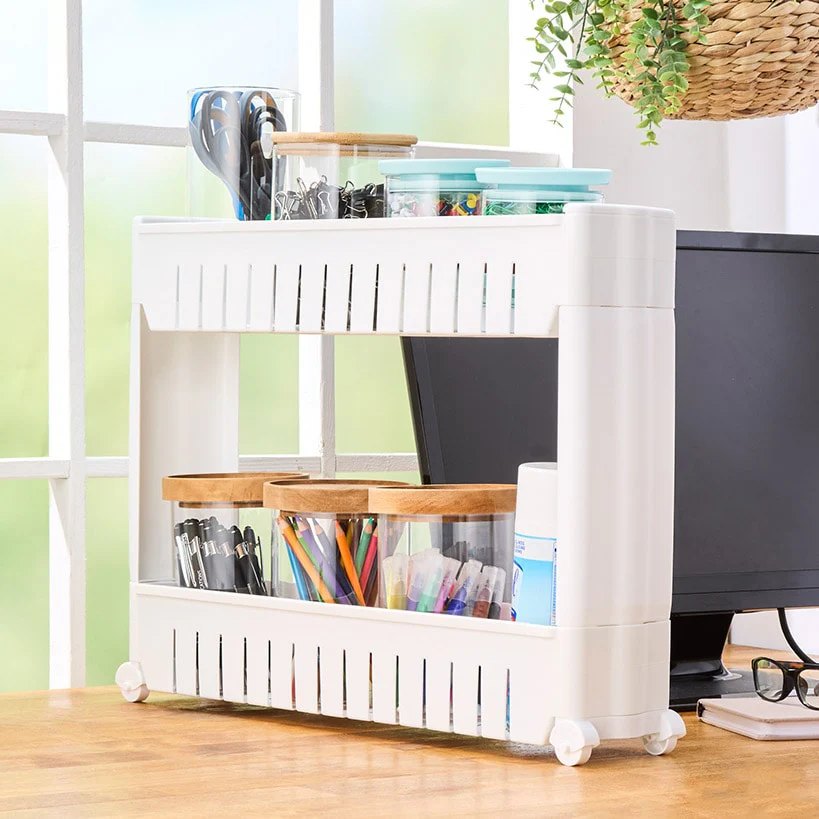 Space Saving Countertop Storage Cart Organizer 2 Tier - Image 3