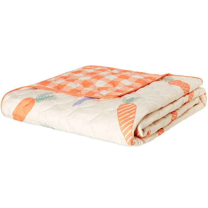 Spring Carrots Full/Queen or King Quilt, Sham or Decorative Pillow - Image 2