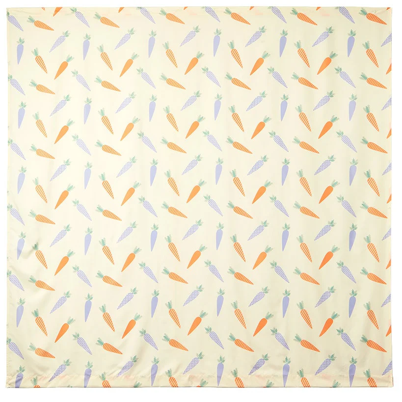 Spring Carrots Shower Curtain, Bath Rug, Hand Towels, Valance, or Hooks - Image 2