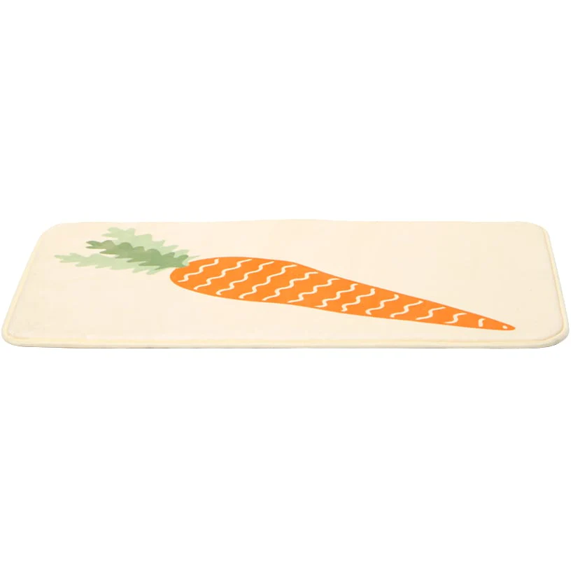 Spring Carrots Shower Curtain, Bath Rug, Hand Towels, Valance, or Hooks - Image 4