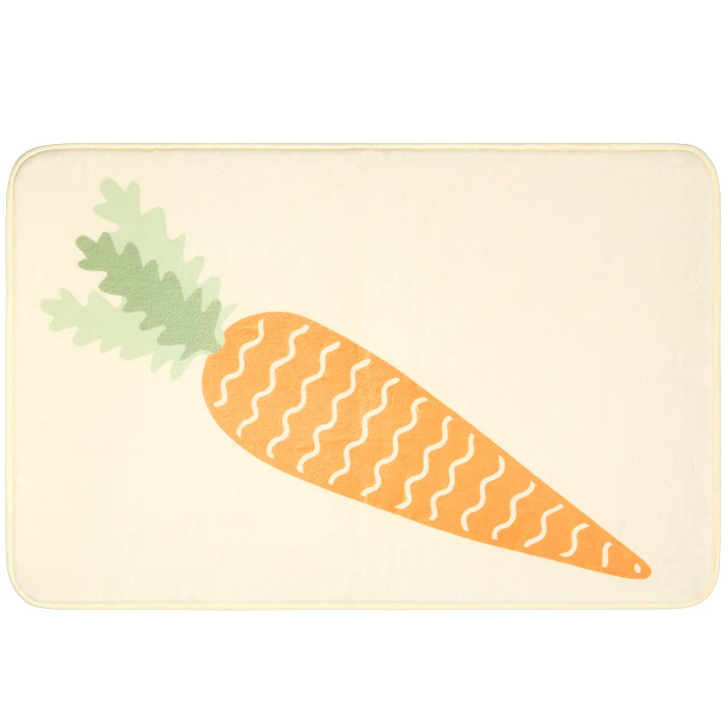Spring Carrots Shower Curtain, Bath Rug, Hand Towels, Valance, or Hooks - Image 5