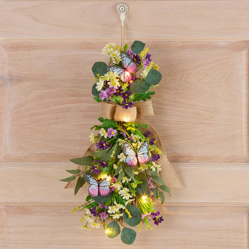 Spring Lighted Multi-Use Swag Décor - Easter Or Butterfly - Image 3