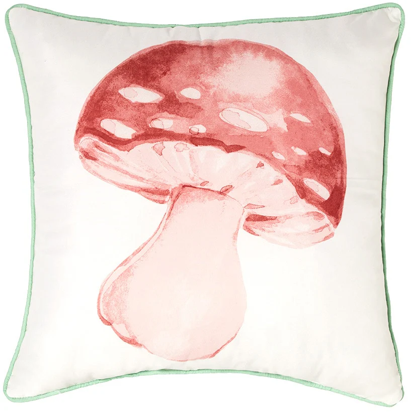 Spring Mushroom King Quilt or Decorative Pillow - Image 2