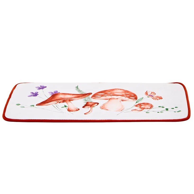 Spring Mushroom Shower Curtain, Bath Rug, Hand Towels, Valance or Hooks - Image 5