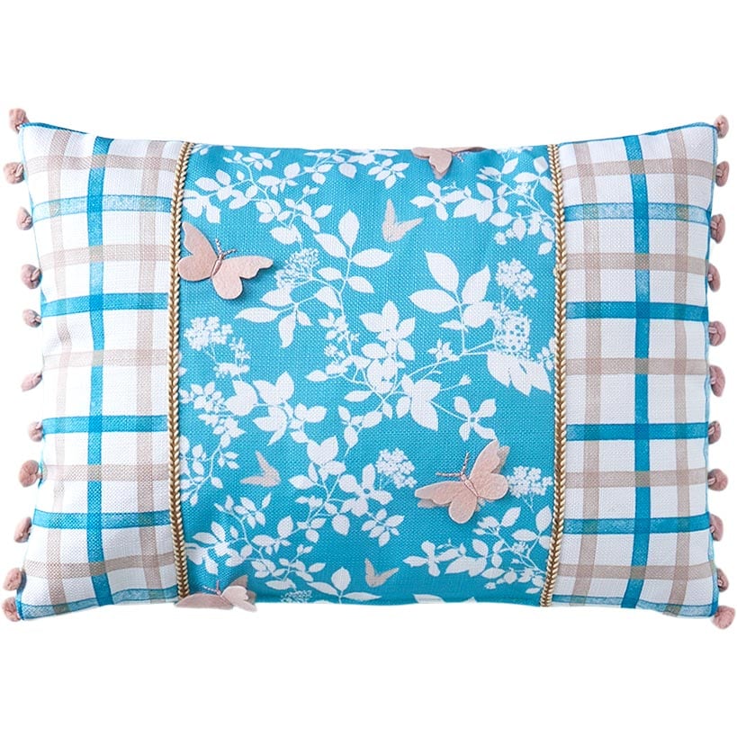 Spring Themed Embroidered Decorative Pillow - Image 7