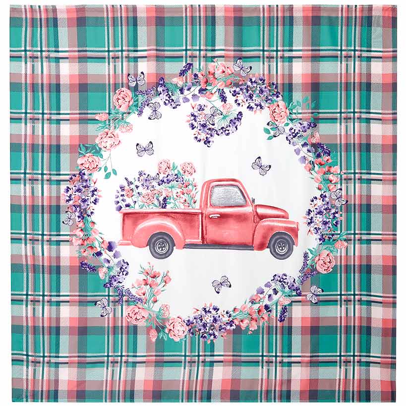 Spring Truck Shower Curtain or Valance - Image 2