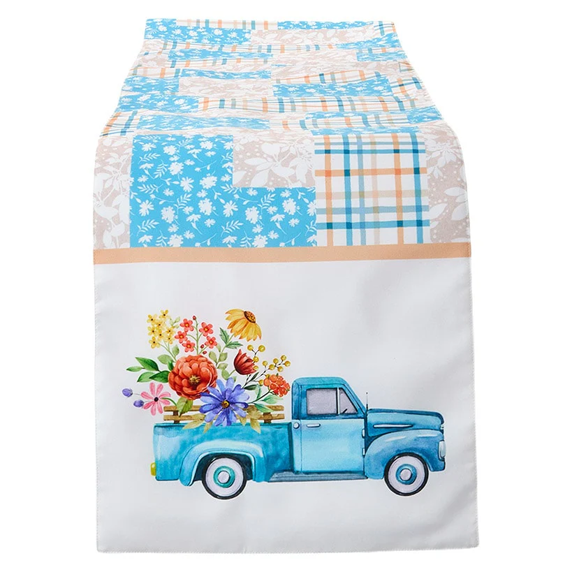 Spring Truck Table Runner - Image 2