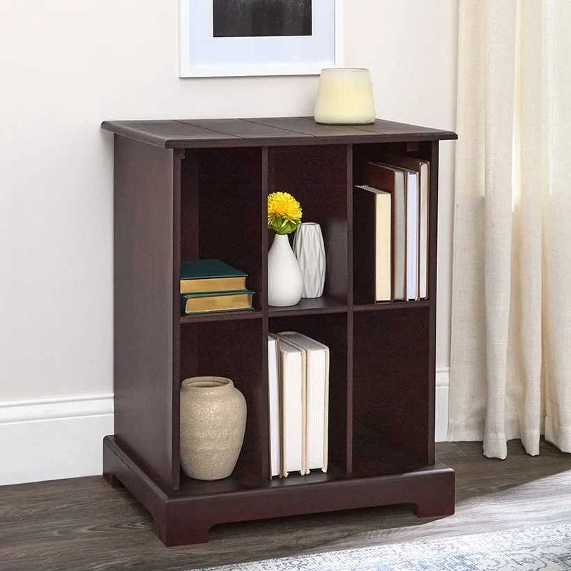 Square Country Style Accent Table with Storage 19"W x 15"D x 24"H - Image 3