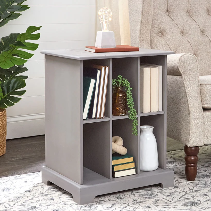 Square Country Style Accent Table with Storage 19"W x 15"D x 24"H - Image 5