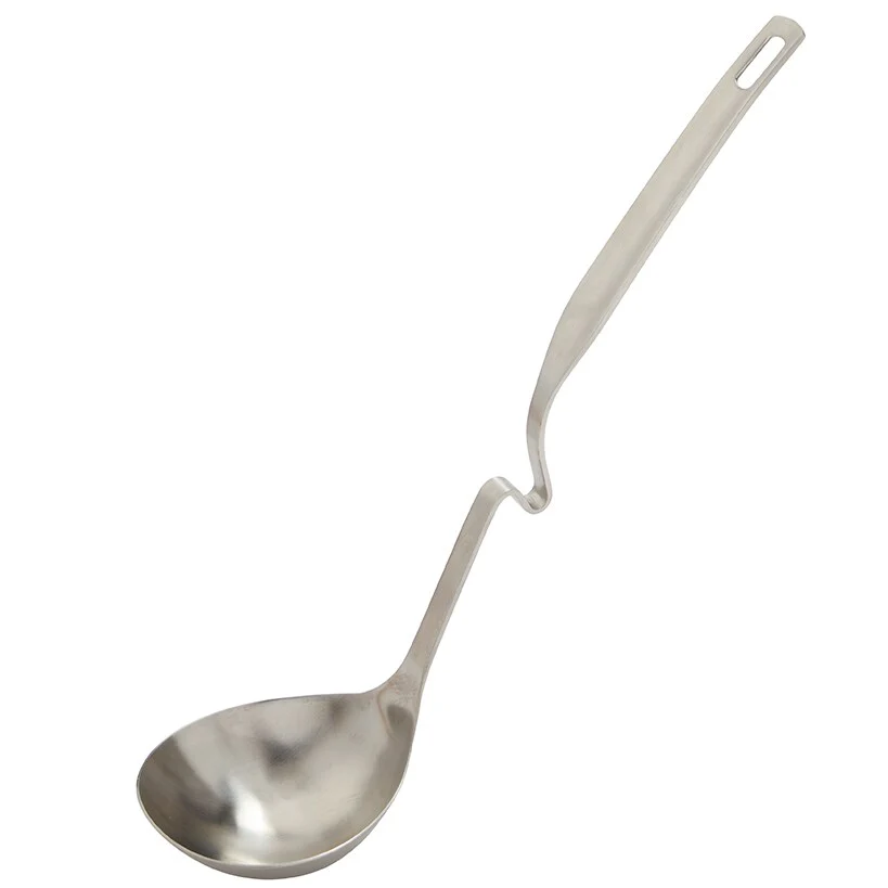 Stainless Steel Ladle with Rim Rest - Image 2