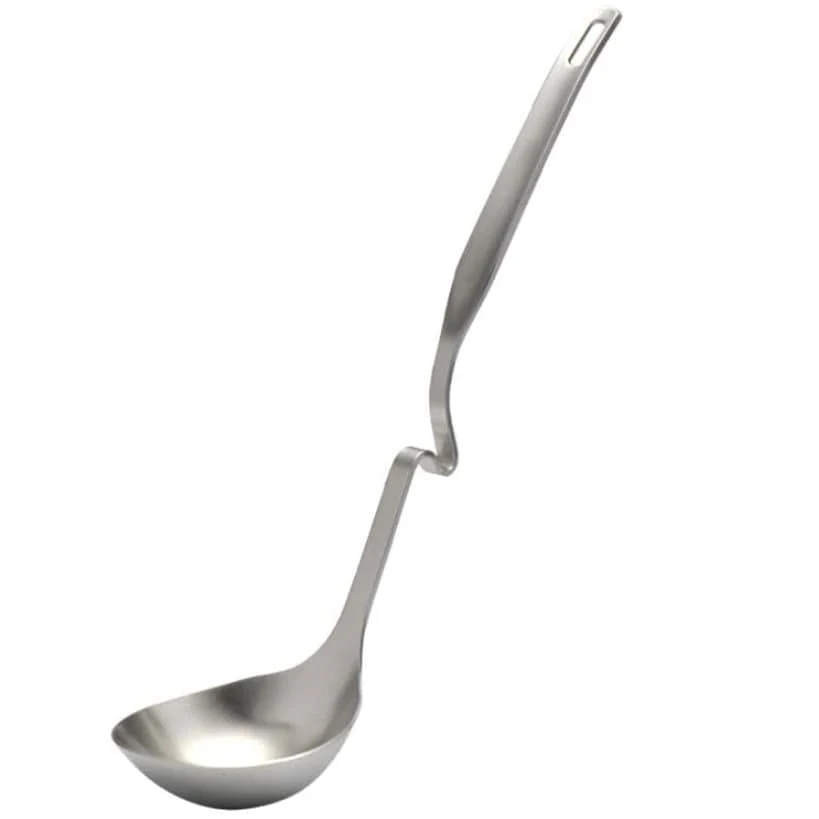 Stainless Steel Ladle with Rim Rest - Image 4