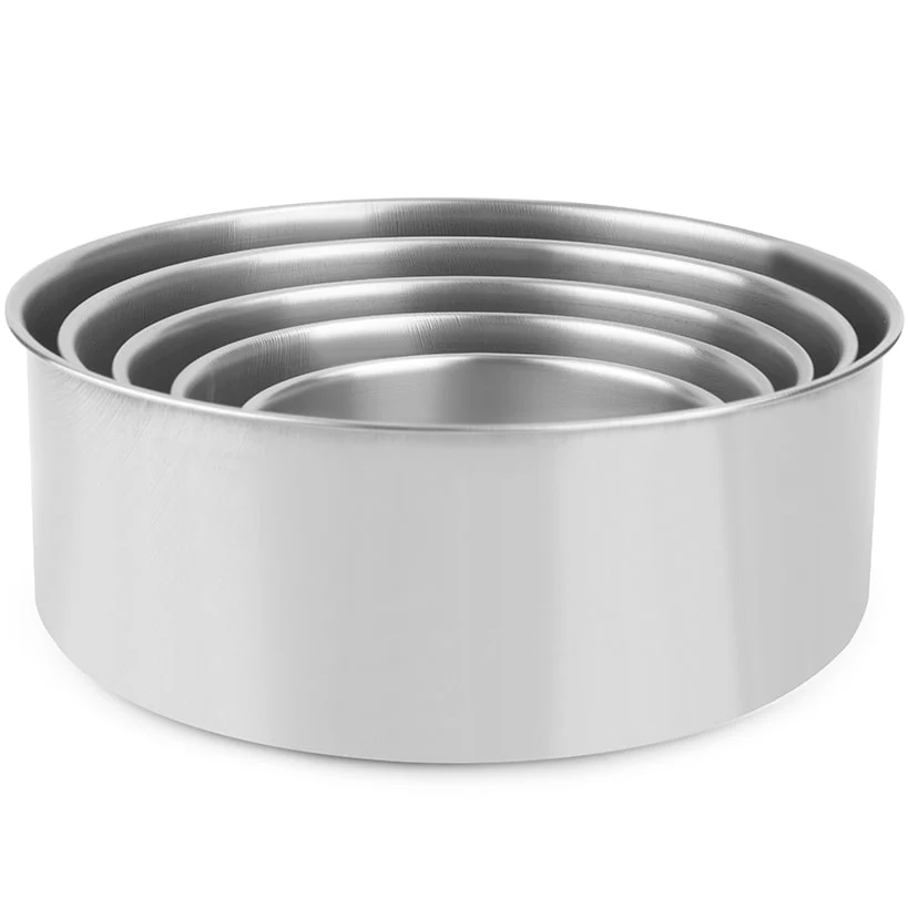 Stainless Steel Mixing Bowls Set with Lids Set of 5 - Image 3