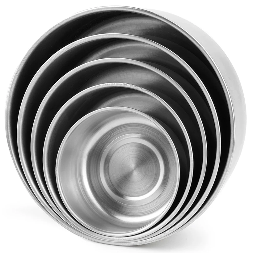 Stainless Steel Mixing Bowls Set with Lids Set of 5 - Image 4