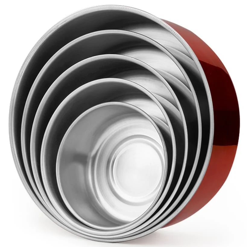 Stainless Steel Mixing Bowls Set with Lids Set of 5 - Image 7