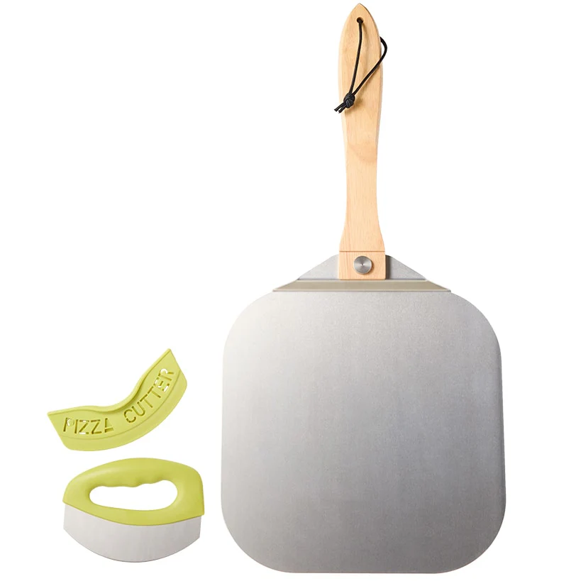 Stainless Steel Pizza Peel with Foldable Wooden Handle