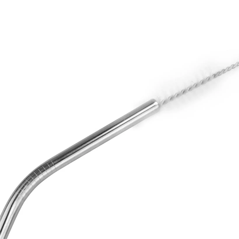 Stainless Steel Straws and Cleaning Brush Set of 4 - Image 4
