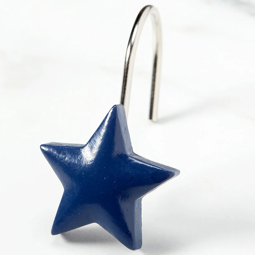 Star Shaped Shower Hooks Set of 12 - Image 2