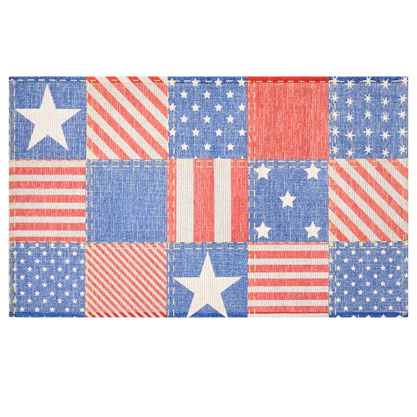 Stars and Stripes Washable Accent Rug, Runner Rug, Area Rug - Image 2