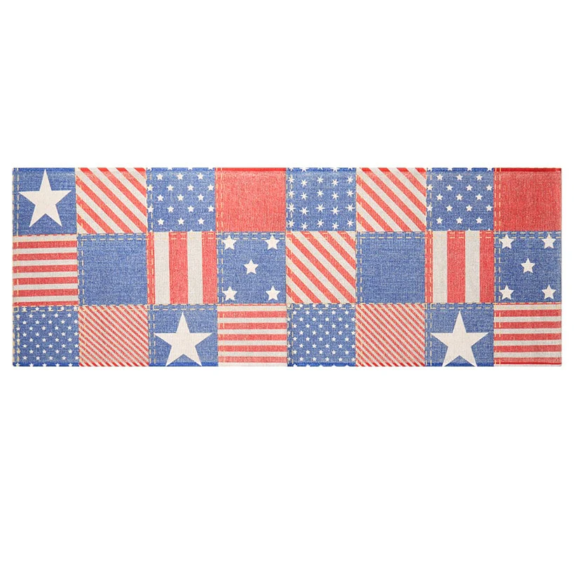 Stars and Stripes Washable Accent Rug, Runner Rug, Area Rug - Image 3