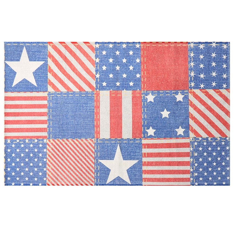 Stars and Stripes Washable Accent Rug, Runner Rug, Area Rug - Image 4
