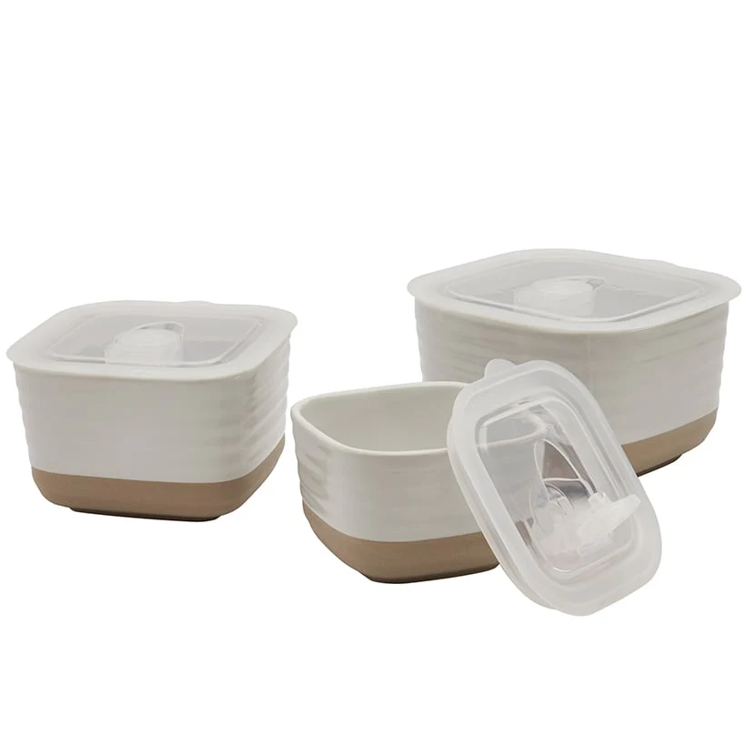 Stoneware Food Storage Container Set - 6-Pc. - Image 5