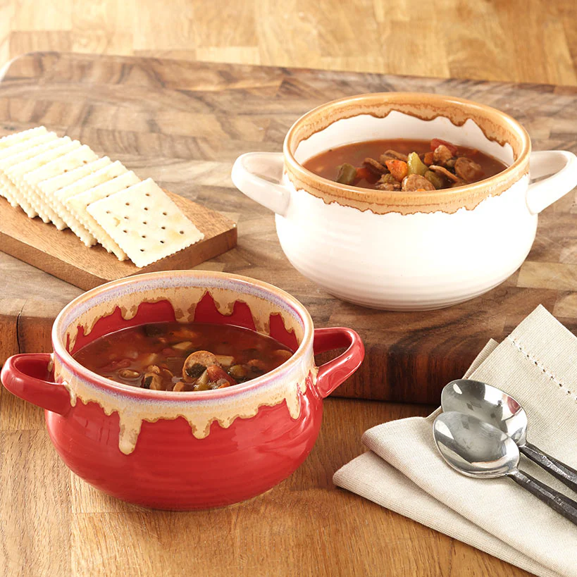 Stoneware Soup or Chili Bowls - Set of 2 - Image 2