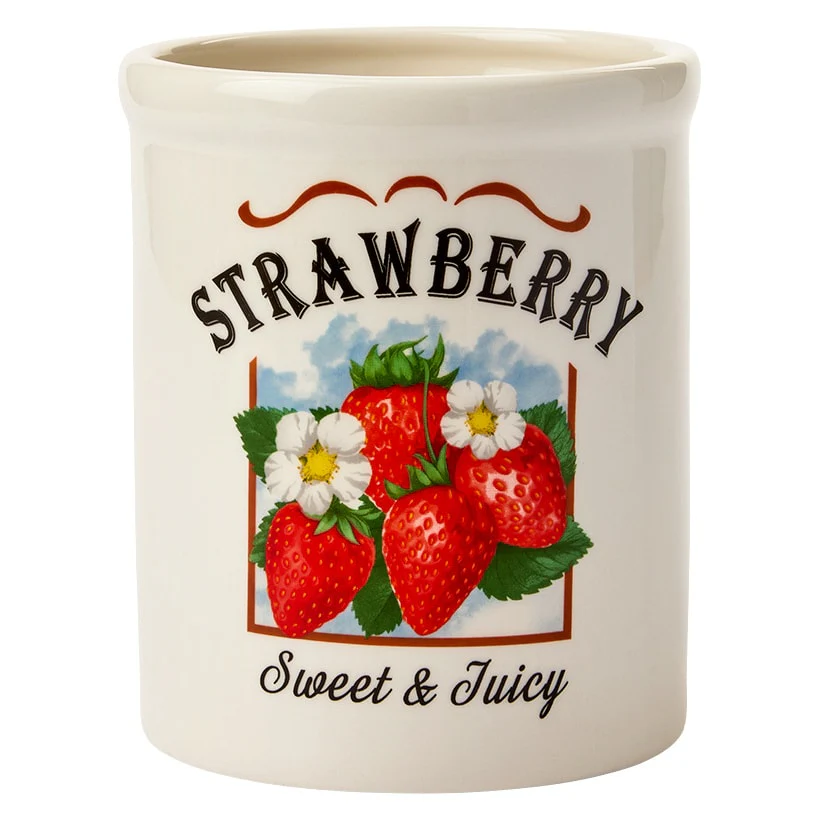 Strawberry Fields Decorative Utensil Crock - Image 3